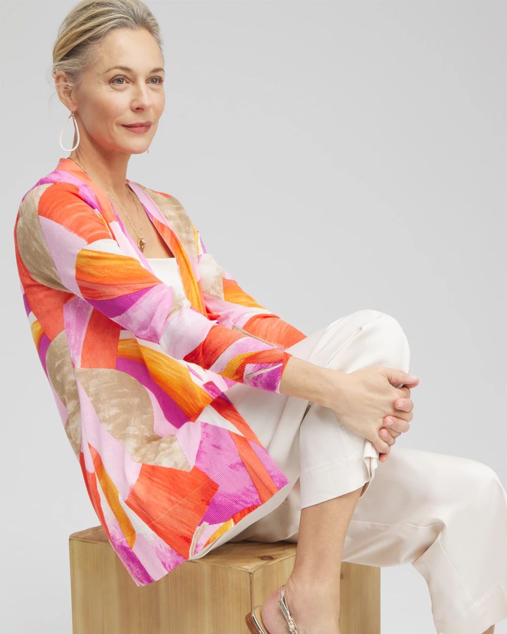 Summer Romance Abstract Cardigan | Chico's